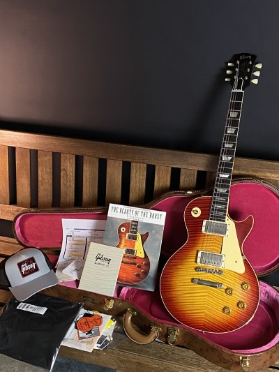 Gibson Custom Limited Edition Two Tone Specs Murphy Lab 59 Les Paul Light Aged Factory Burst 934120